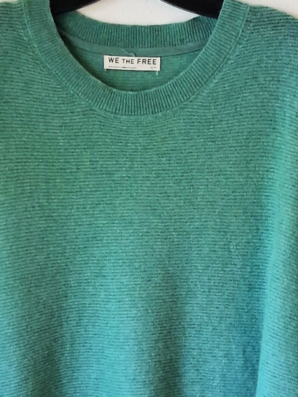 We The Free North Street Cashmere Top Size Small Venetian Green Luxury - Picture 6 of 14